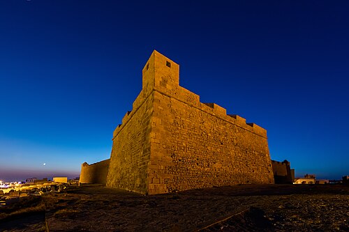 Bordj el Kebir under the moon